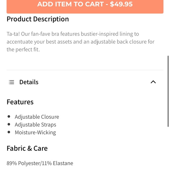 Fabletics Blare Cross-Back High-Impact Sports Bra - Picture 3 of 3